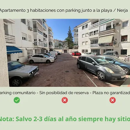 3 Hab Con Parking Junto A La Playa Nerja