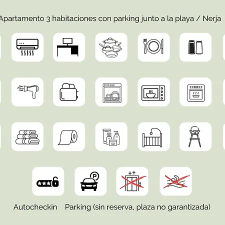 3 Hab Con Parking Junto A La Playa